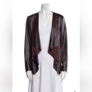 ✨Neiman Marcus Faux Leather Evening Jacket – Size L ✨🤎♥️